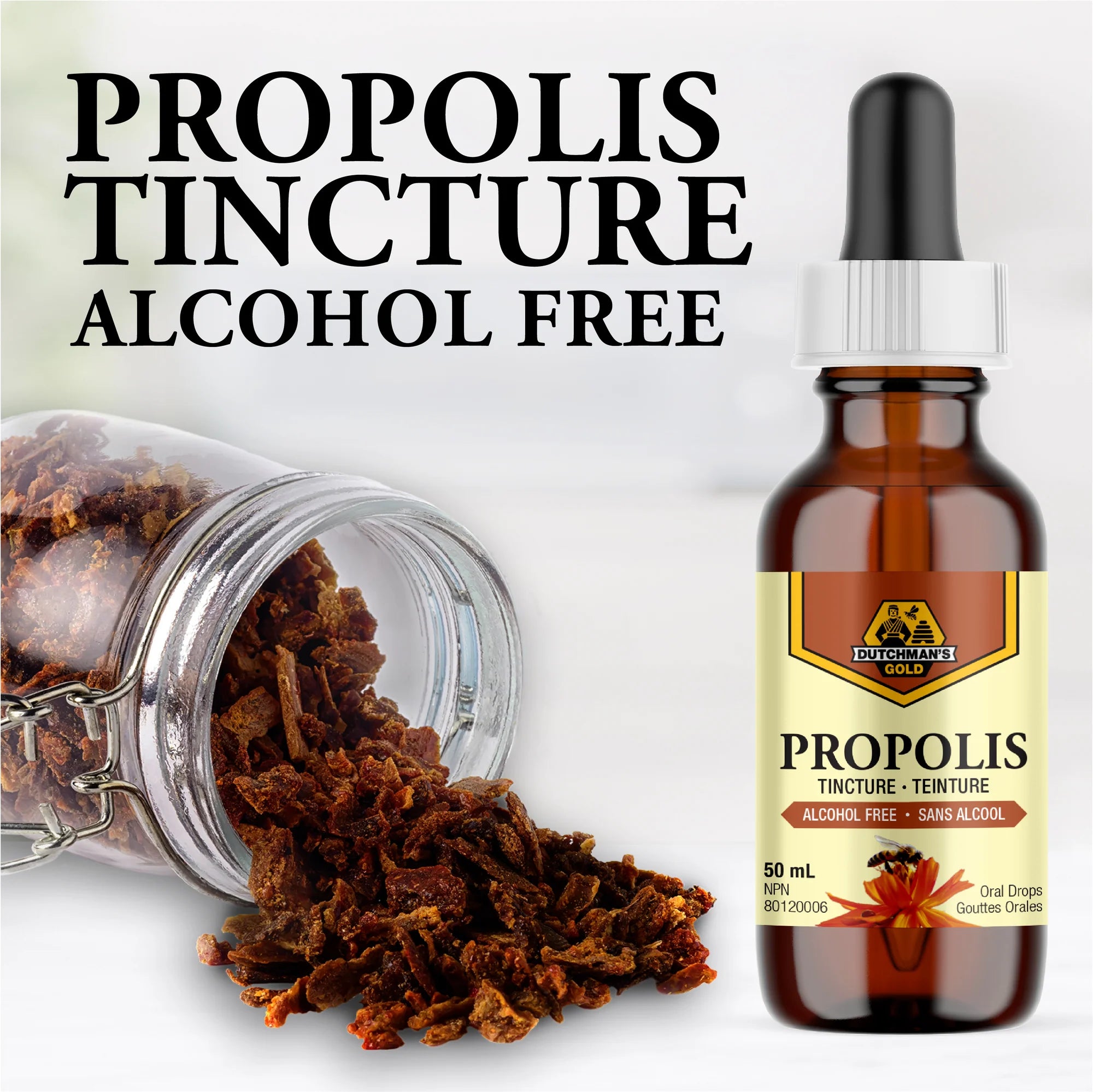 Propolis Extract 20% Water Soluble 50ml by Dutchman&