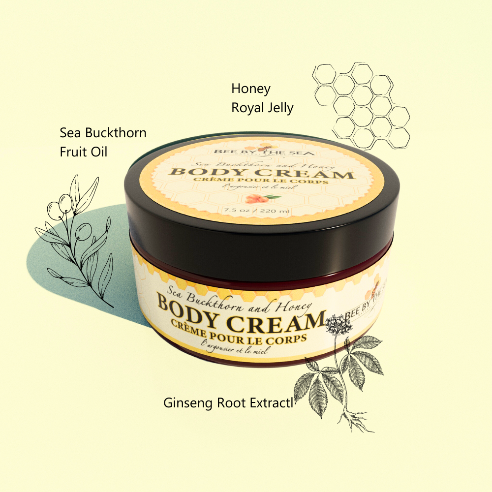 Bee by the Sea Body Cream 75ml / 2.5oz to 220ml / 6oz