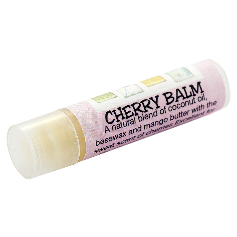 Beeswax cherry lip balm 5.1g by Kibo front view