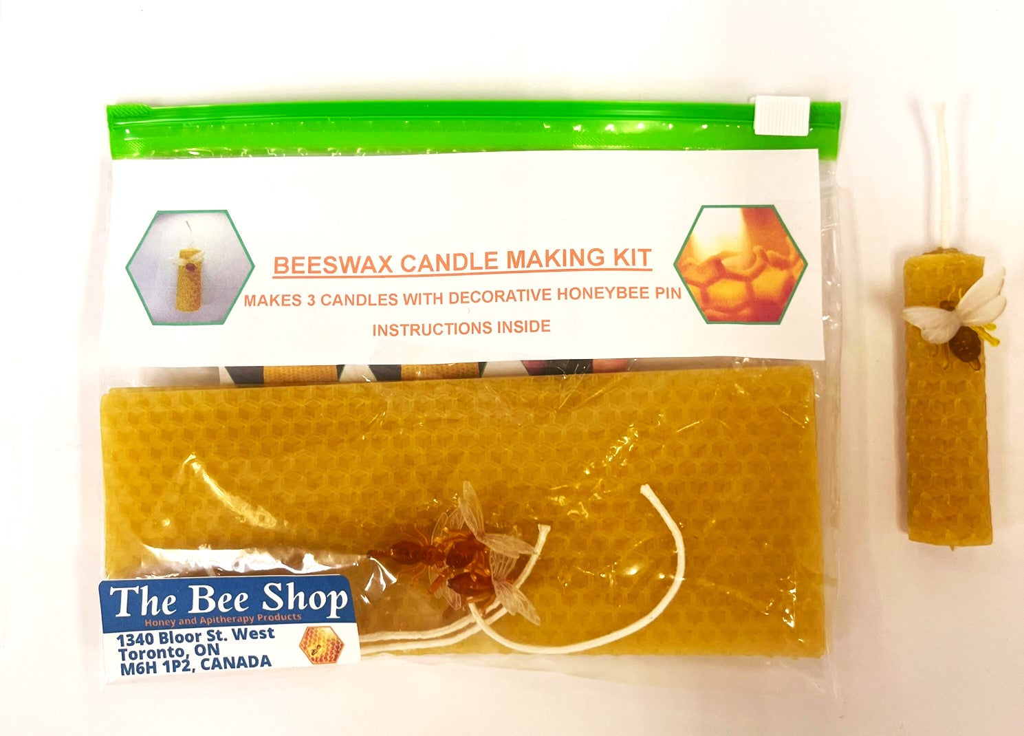 Beeswax candle making kit by The Bee Shop front view