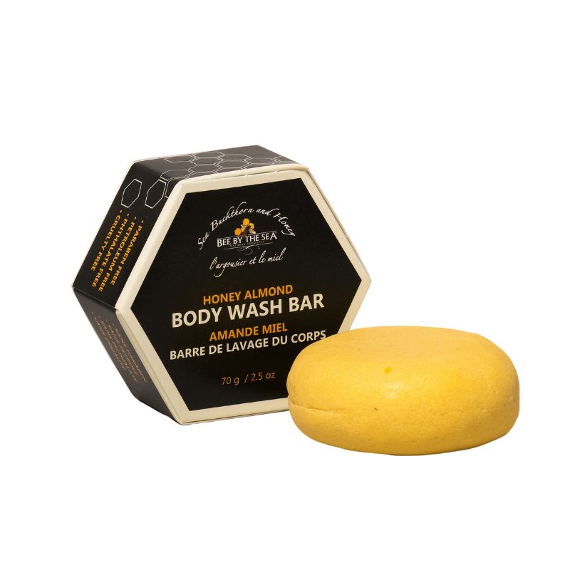 Bee by the sea body wash bar 2.5 oz / 70gr front view
