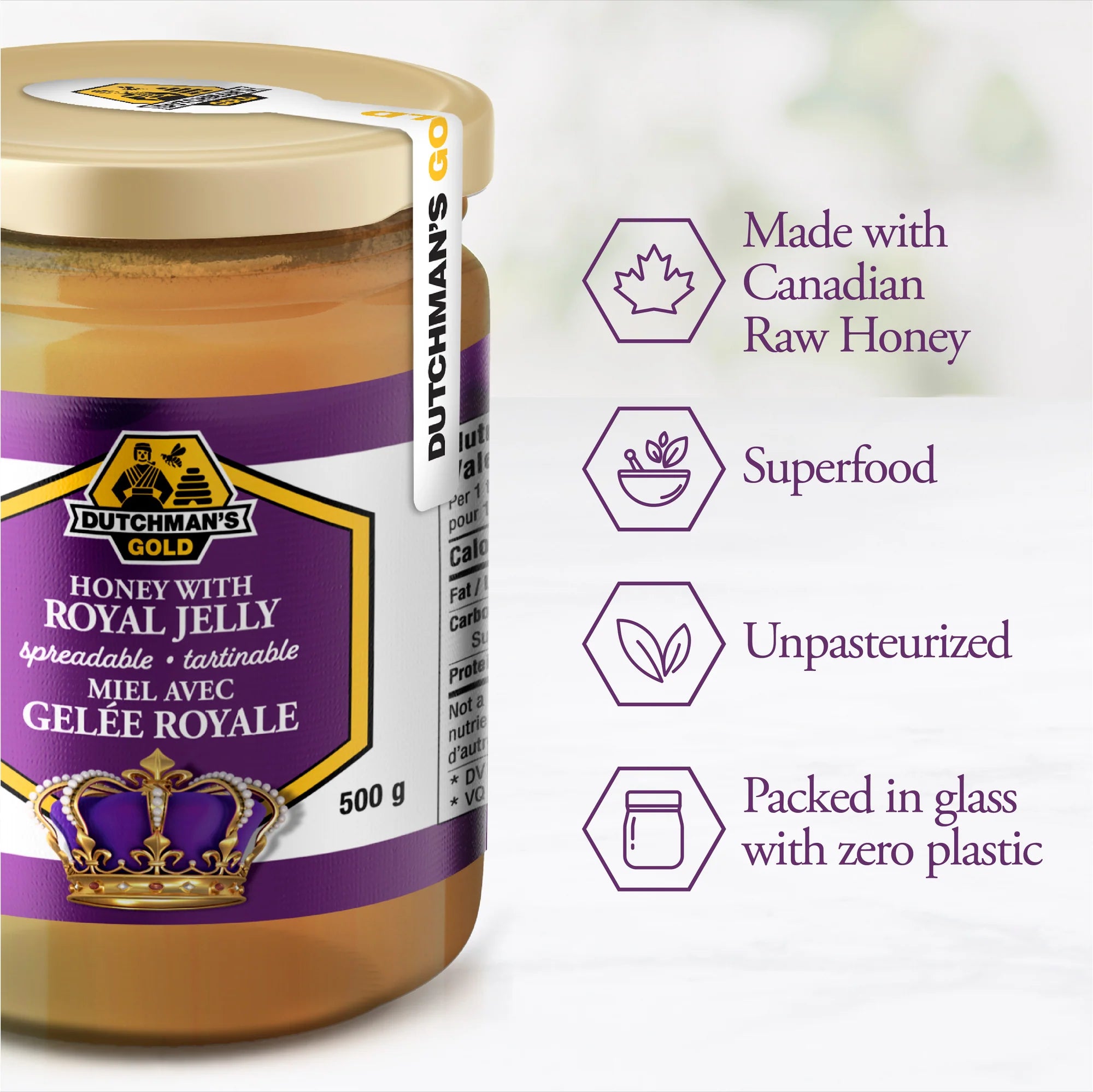 Royal Jelly in Honey 500g by Dutchman&