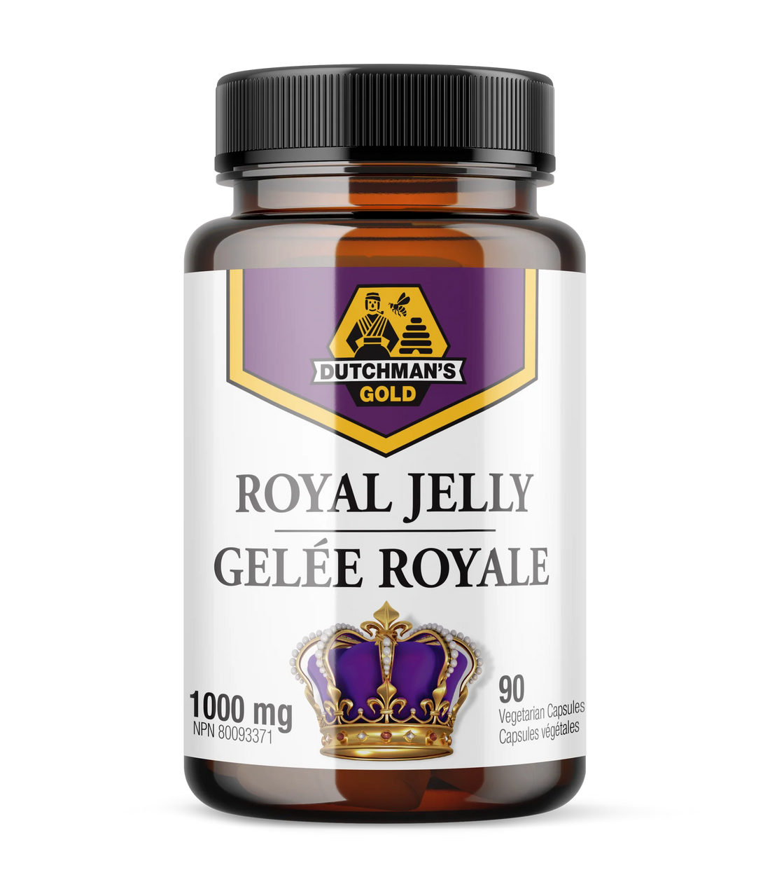 Royal Jelly Capsules 1000mg (90 Count) by Dutchman&