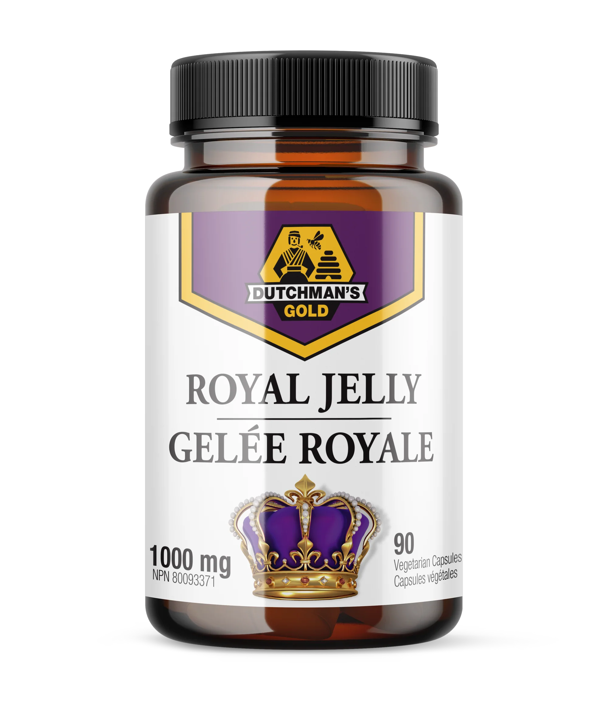 Royal Jelly Capsules 1000mg (90 Count) by Dutchman&