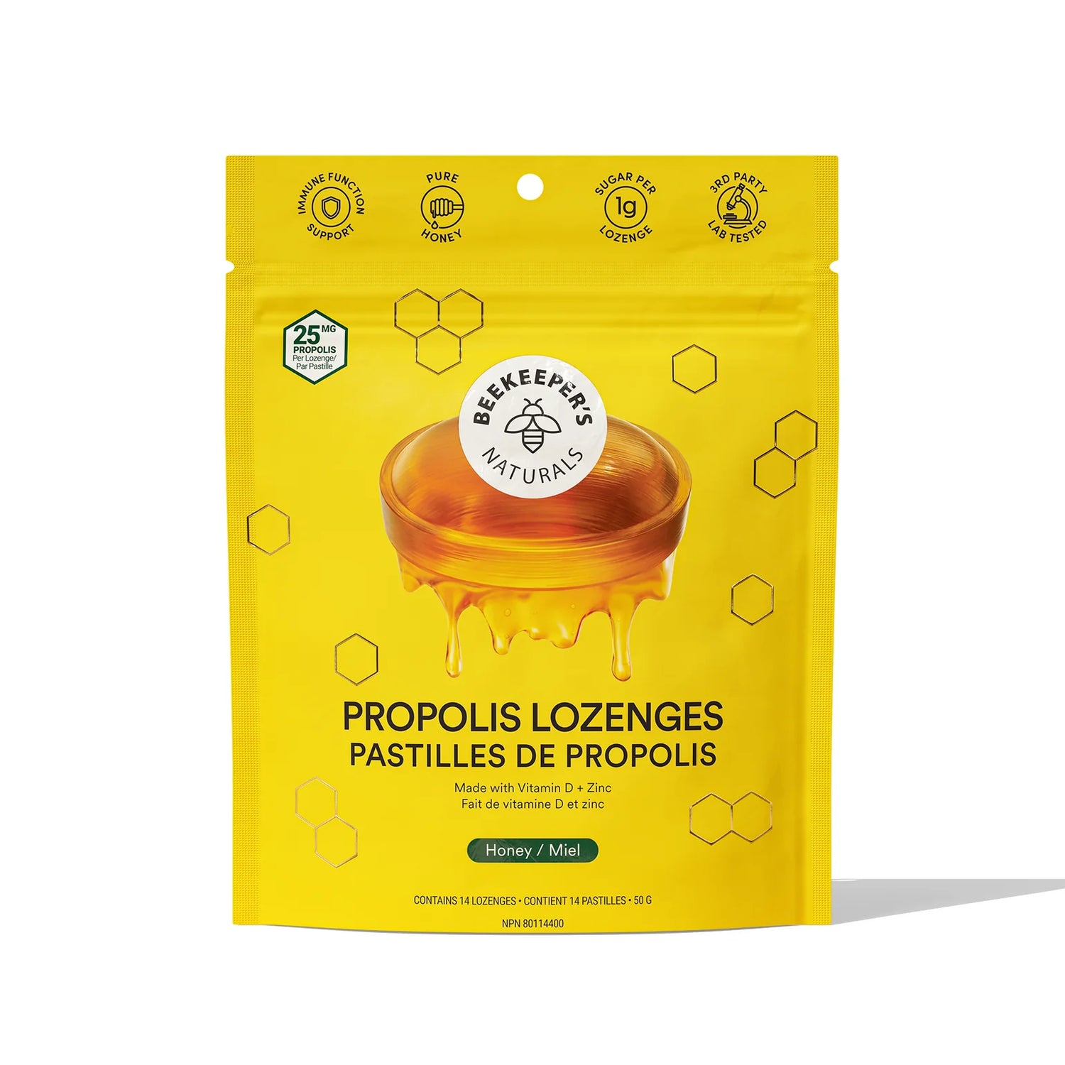 Propolis Lozenges with Honey 50gr by Beekeeper&