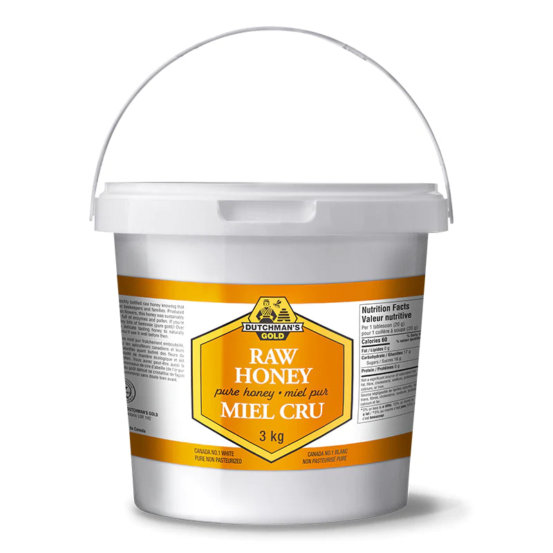 Raw Honey 100% pure all natural 150gr / 500gr / 1kg / 3kg / 15kg by Dutchman&