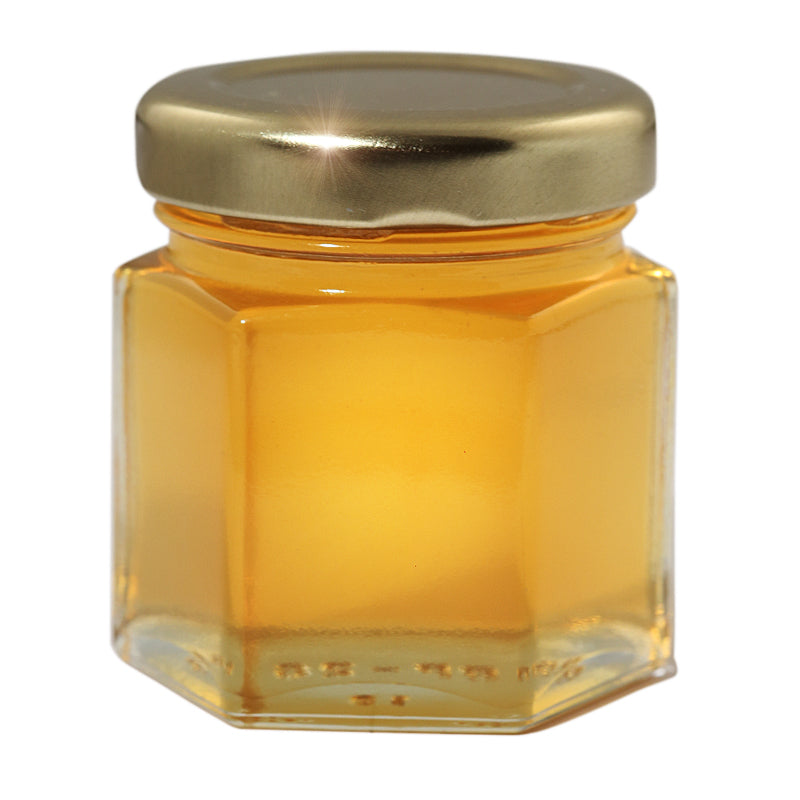 Gift Honey 250gr / 140gr / 50gr in Hexagonal Jar by The Bee Shop