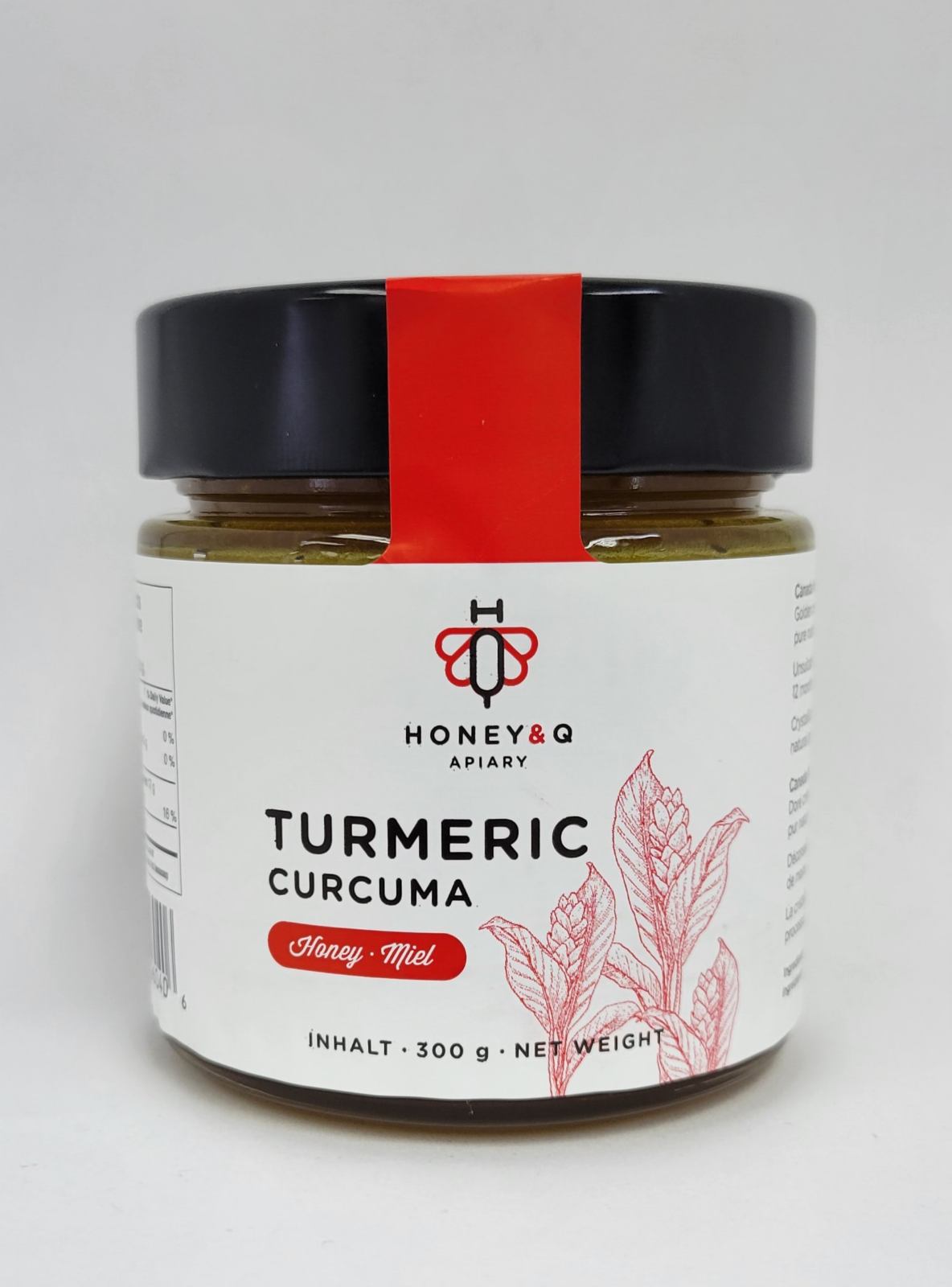 Tumeric Honey blend 300gr by Honey &amp; Q Apiary