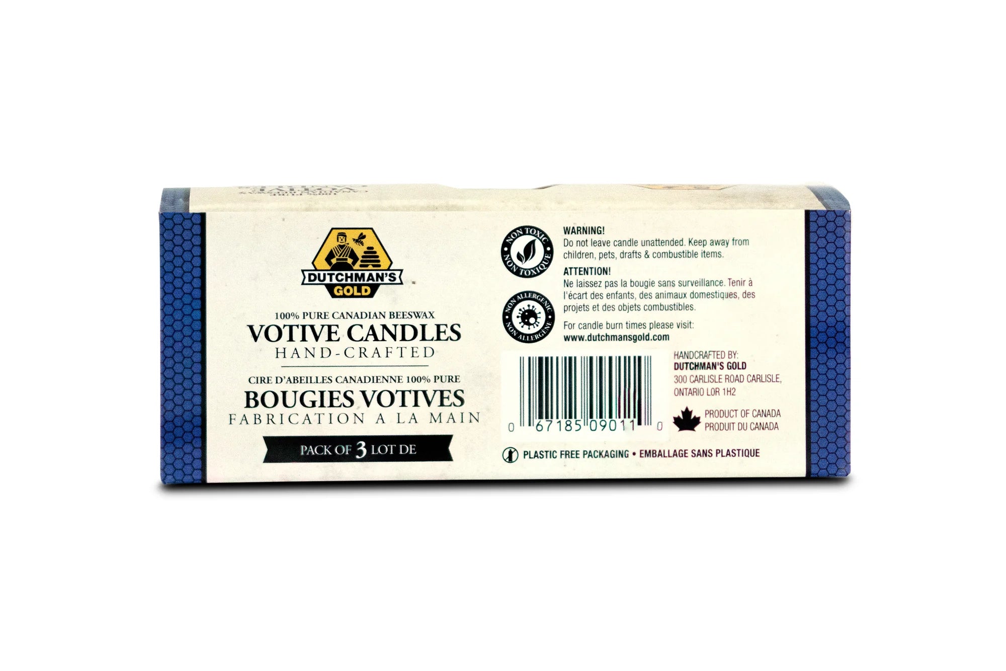 Beeswax Votive Candles 3 Pack