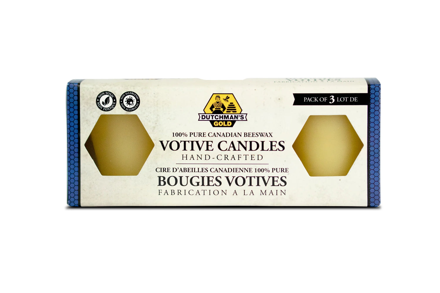 Beeswax Votive Candles 3 Pack