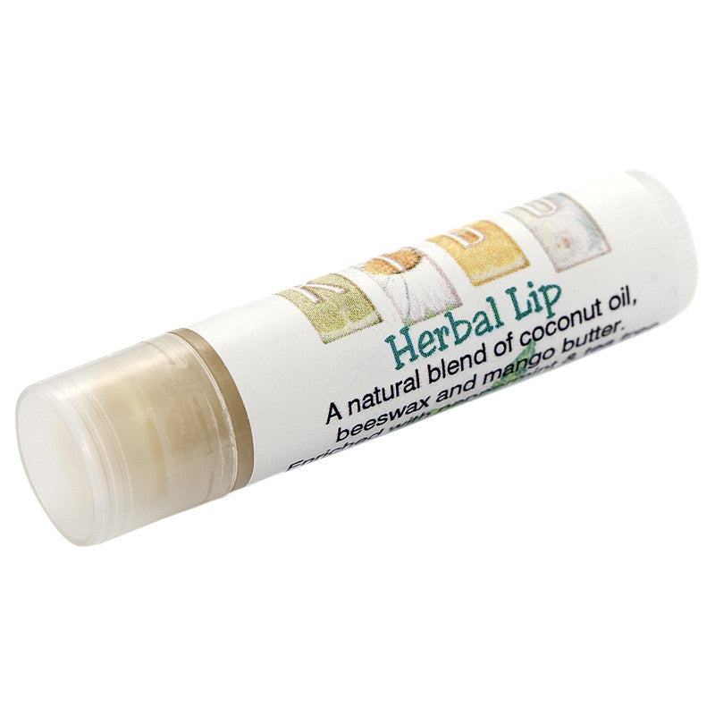 Beeswax herbal lip balm 5.1g by Kibo front view