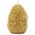 Ornate Egg Beeswax Candle by The Bee Shop front view