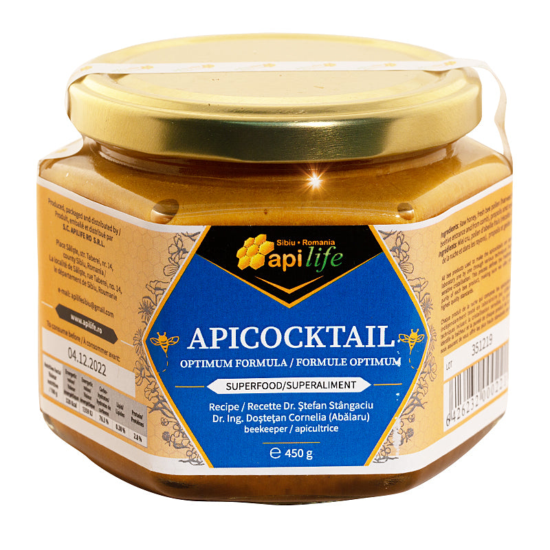 Apicocktail 450gr Apilife jar image front view