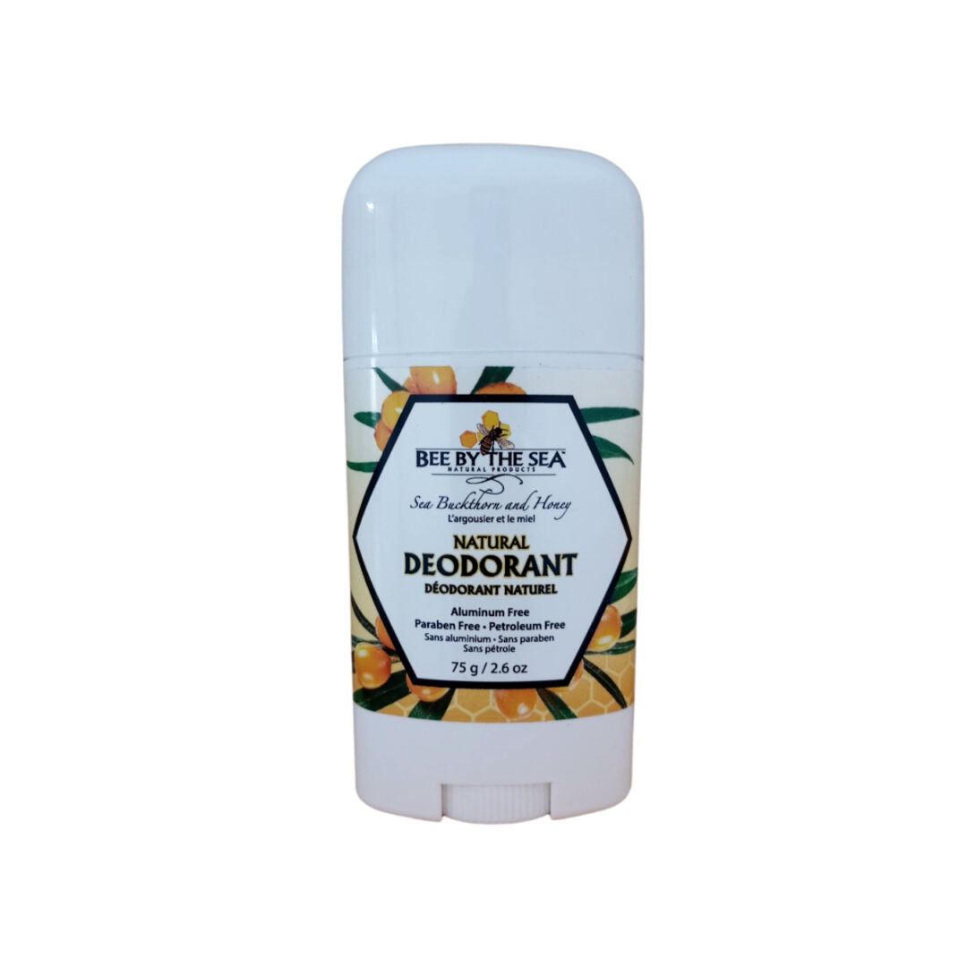 Bee by the sea deodorant all natural with sea buckthorn and honey 2.6 oz / 75 gr front view