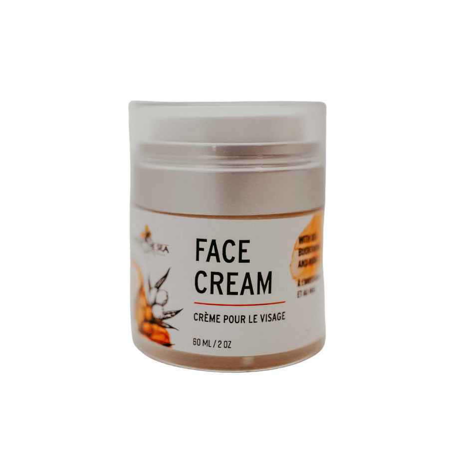 Bee by the sea face cream with sea buckthorn and honey 2oz / 60ml front view