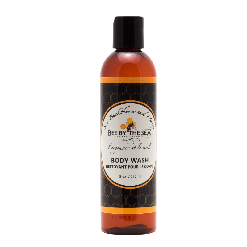 Bee by the sea body wash with sea buckthorn and honey 8 oz / 250ml front view