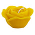 Beeswax rose candle 4" W x 2.5" H by the bee shop front view