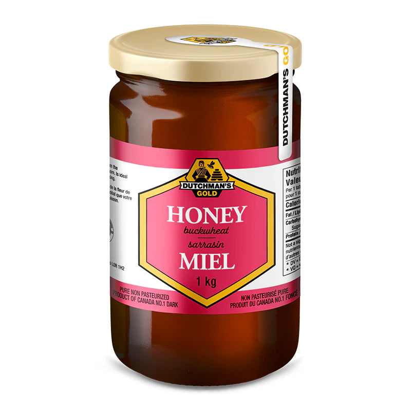 Buckwheat Honey 1kg Glass Jar Dutchman&