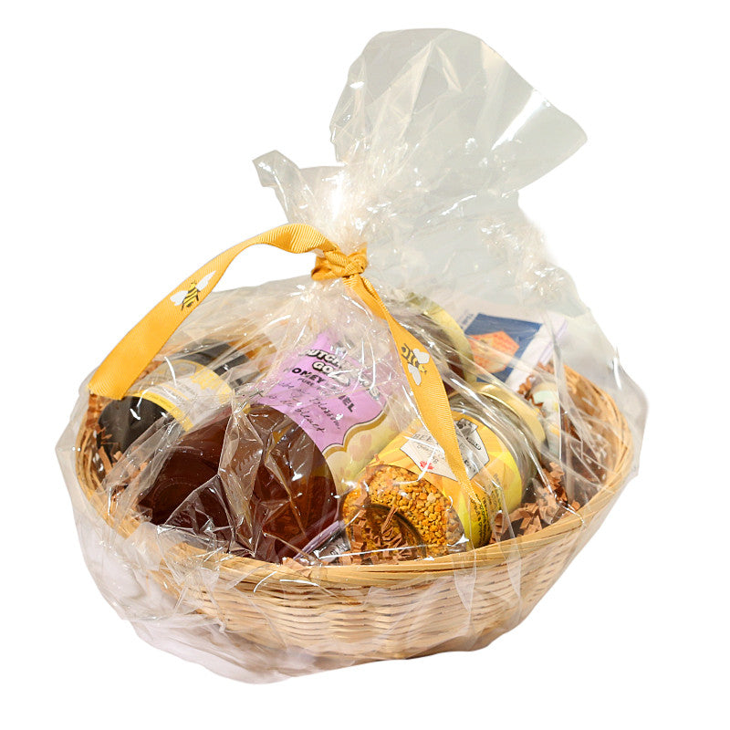 Gift Basket with Bee Products medium size by The Bee Shop front view