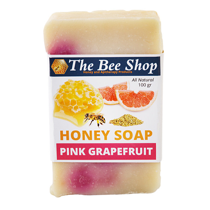 Honey Soap - Pink Grapefruit and Orange 100gr by The Bee Shop