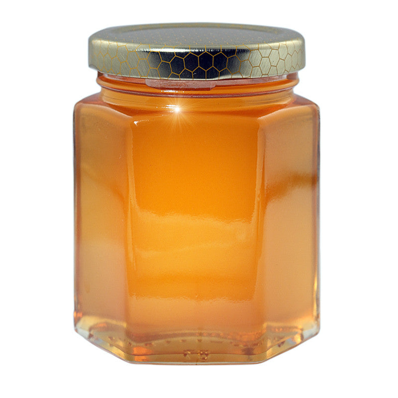 Gift Honey 250gr / 140gr / 50gr in Hexagonal Jar by The Bee Shop